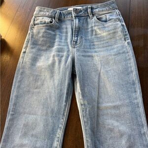 Women's Light Blue Cropped Jeans